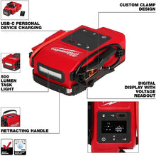 Load image into Gallery viewer, Milwaukee M18 HOTSHOT Jump Starter 3841-20 – Cordless 2000A Engine Starter with Smart Clamps | Auto Obsessed
