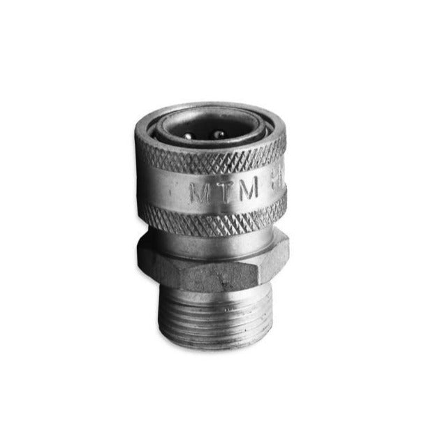 MTM Hydro Stainless Steel 3/8 QC Male Plug - iRep Auto Detail Supply