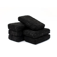 Load image into Gallery viewer, The Rag Company Terry Detailing Applicator Sponge Black 3" x 5" 6pk - Auto Obsessed
