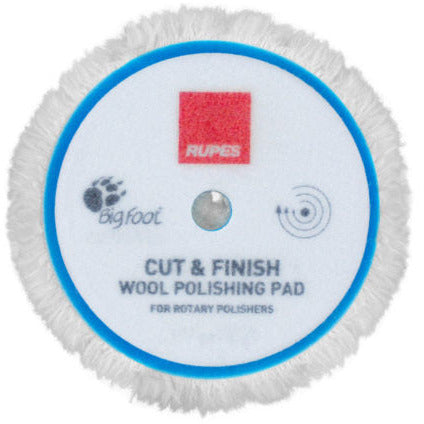 Rupes 200 mm (LH19E) Cut & Finish Rotary Wool Pad - Auto Obsessed