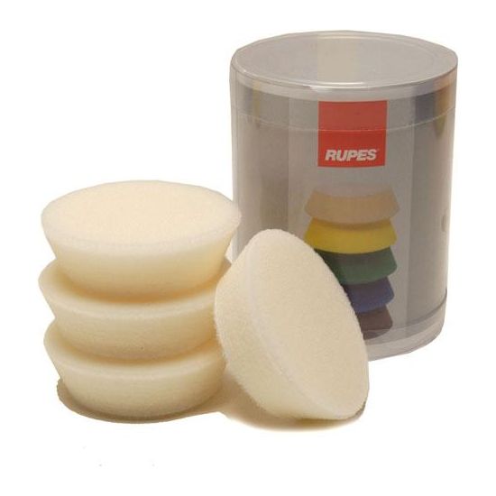 Rupes Bigfoot Nano iBrid 70mm (2.75in) White Finishing Foam Pad 4 Pack - Auto Obsessed