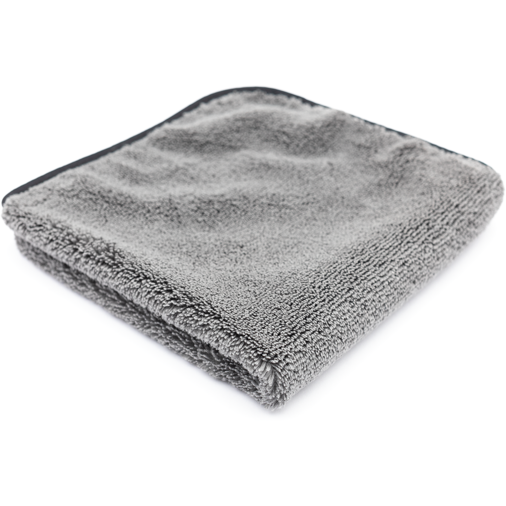 The Rag Company Spectrum 420 Dual-Pile Grey Microfiber Towel 16" x 16" - Auto Obsessed