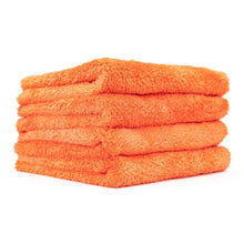 Load image into Gallery viewer, The Rag Company Eagle Edgeless Orange 500 GSM Microfiber Towel 16&quot; x 16&quot; 4 Pack - Auto Obsessed