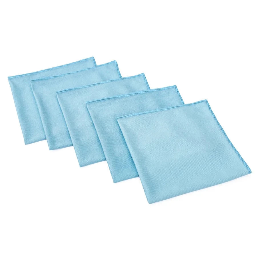 The Rag Company Premium Glass and Window Towel Blue 5 Pack - Auto Obsessed