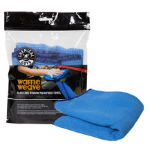Load image into Gallery viewer, Chemical Guys Waffle Weave Glass Towel, Blue 24x16 MIC708 - Auto Obsessed