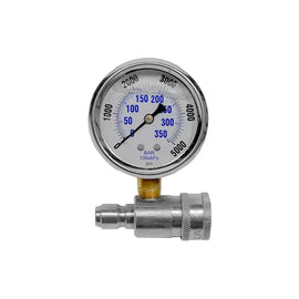 MTM Pressure Gauge 5,000 PSI Top Mount