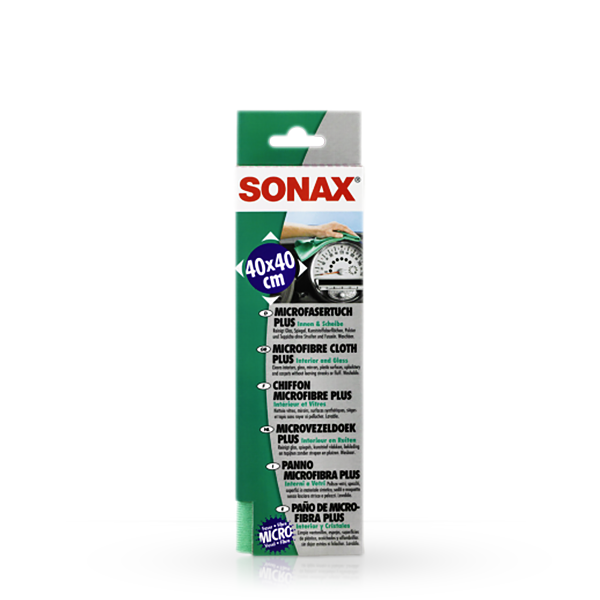 SONAX Green Microfibre Glass Cloth available at Auto Obsessed Canada