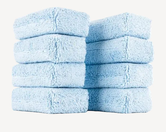 Auto Obsessed Terry Applicator Sponge 2x4 8 Pack for Detailing