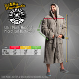 _Chemical Guys Wooly Mammoth Ultra Plush Hooded Microfiber Bath Robe - XL/XXL