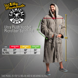 Chemical Guys Wooly Mammoth Ultra Plush Hooded Microfiber Bath Robe - XL/XXL