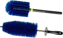 Load image into Gallery viewer, EZ Detail Large &amp; Go Wheel Brush Set from Auto Obsessed Canada – 2-piece kit for safe, effective wheel and grille cleaning.