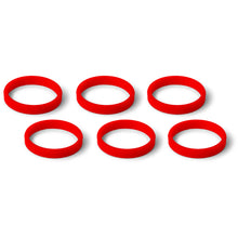 Load image into Gallery viewer, Griot’s Garage MOD red color application rings set of six for detailing brushes
