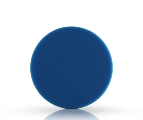 Lake Country 4 inch Flat Blue Finessing Pad available at Auto Obsessed Canada