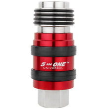 Load image into Gallery viewer, Milton 5‑In‑One universal safety exhaust quick‑connect air coupler 1/4 inch female NPT