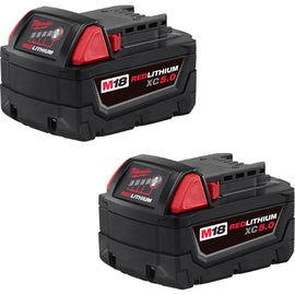 Milwaukee M18 REDLITHIUM XC5.0 Battery Two Pack - Auto Obsessed Canada