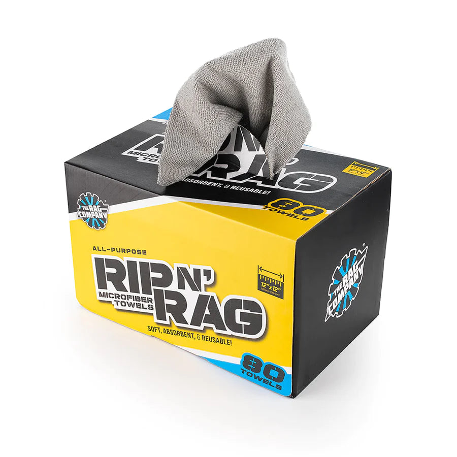 The Rag Company Rip N Rag 12'' x 12'' 80pc Roll | Auto Obsessed