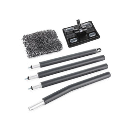 The Rag Company Mitt on a Stick Pro+ 4‑pole extendable microfiber wash mitt for large vehicles
