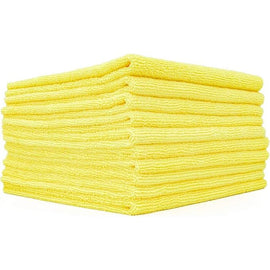 The Rag Company Edgeless 300 Yellow Microfiber Terry Detailing Towel 10pk - Auto Obsessed Canada