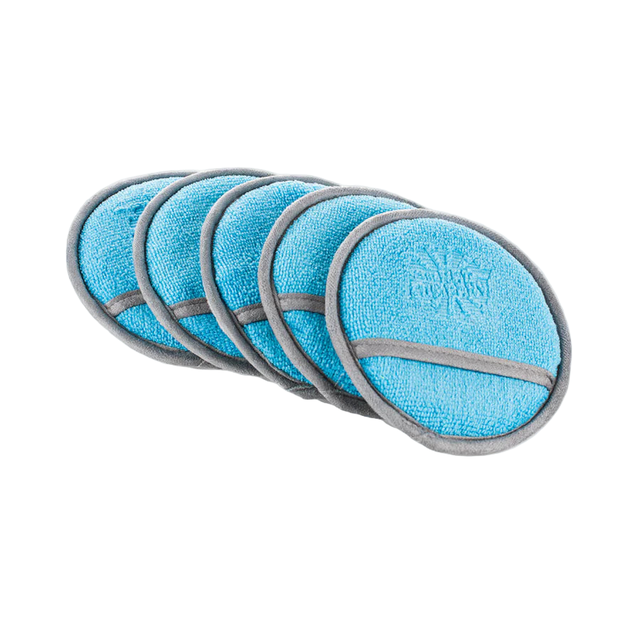 TRC Round No Soak 5" Applicator 5pk – Auto Obsessed Canada premium microfiber applicator pads