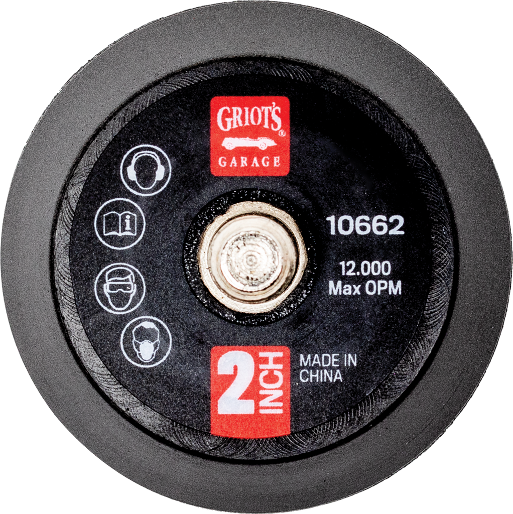 Griots Garage 2" Orbital Backing Plate, 10662 - Auto Obsessed
