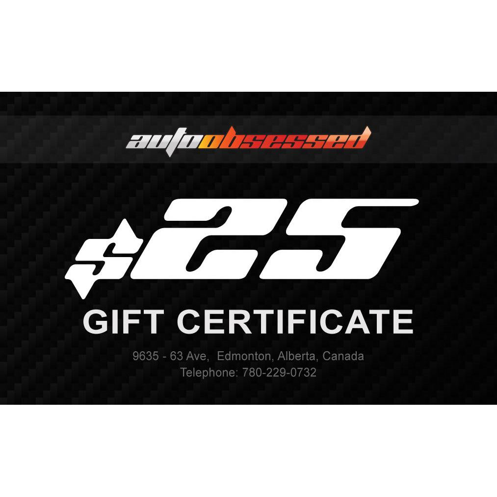 Gift Certificate $25 - Auto Obsessed