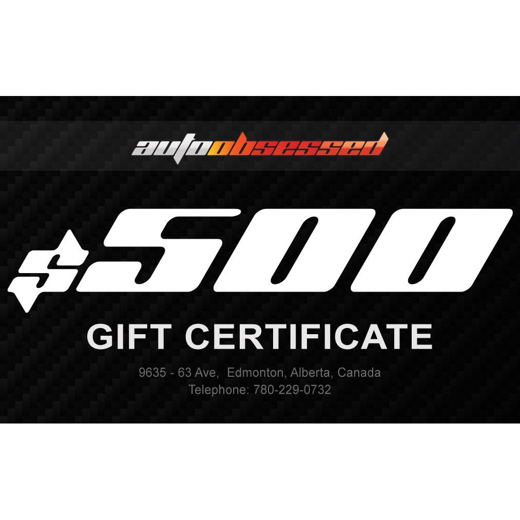 Gift Certificate $500 - Auto Obsessed