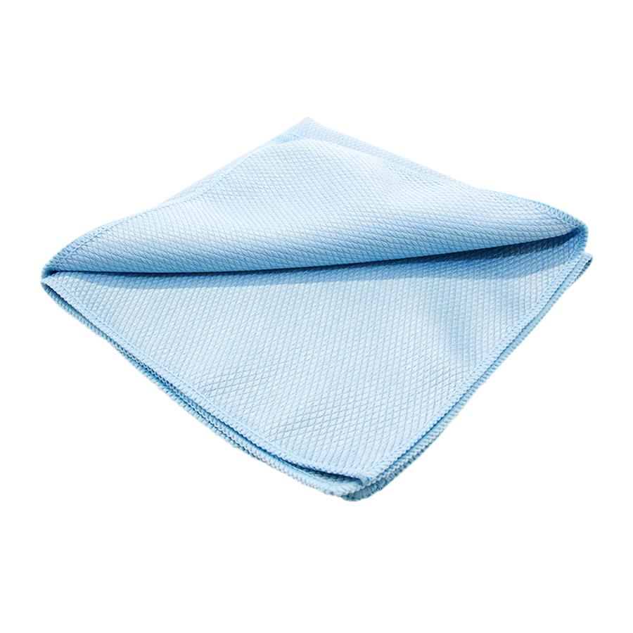 The Rag Company Diamond Glass Towel Blue 16" x 16" - Auto Obsessed