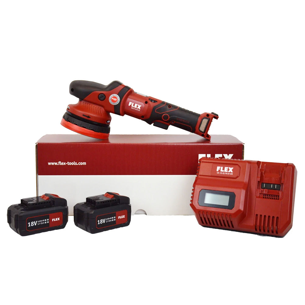 FLEX-Tools-XCE-8-125-18V-Cordless-Polisher-Kit