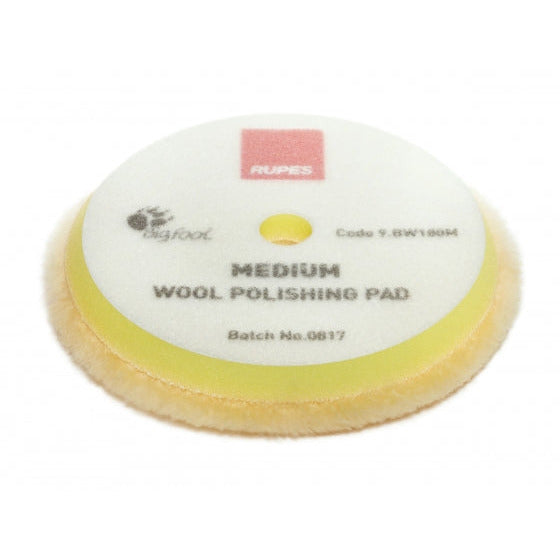 Rupes 170mm (LHR21) Wool Yellow Polishing Pad Medium - Auto Obsessed