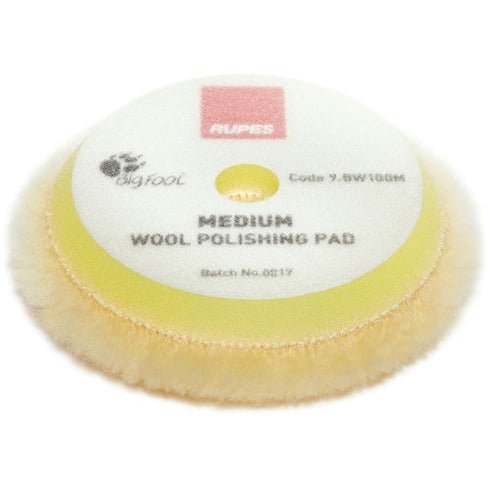 Rupes 90mm Wool Yellow Medium Pad - Auto Obsessed