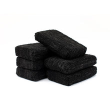 Load image into Gallery viewer, The Rag Company Terry Detailing Applicator Sponge Black 3&quot; x 5&quot; 6pk - Auto Obsessed