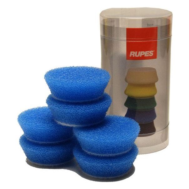 Rupes Bigfoot Nano iBrid 40mm (1.5in) Blue Coarse Foam Pad 6 Pack - Auto Obsessed