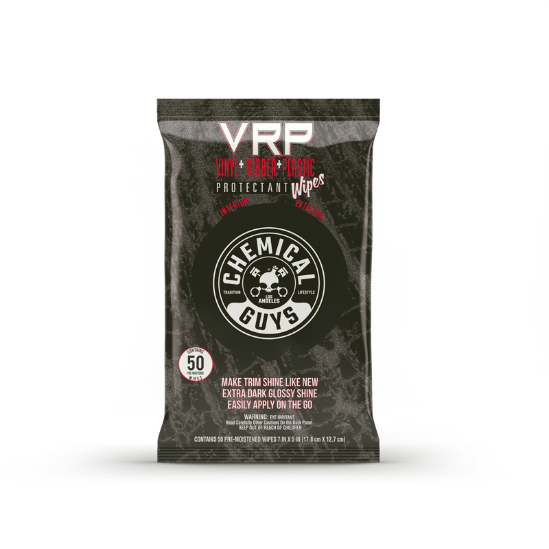 Chemical Guys VRP Protectant Car Wipes for Vinyl, Rubber, and Plastic - Auto Obsessed