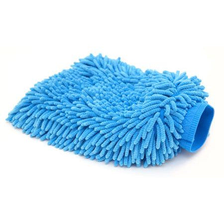 Microfiber Chenille Blue Wash Mitt - Auto Obsessed