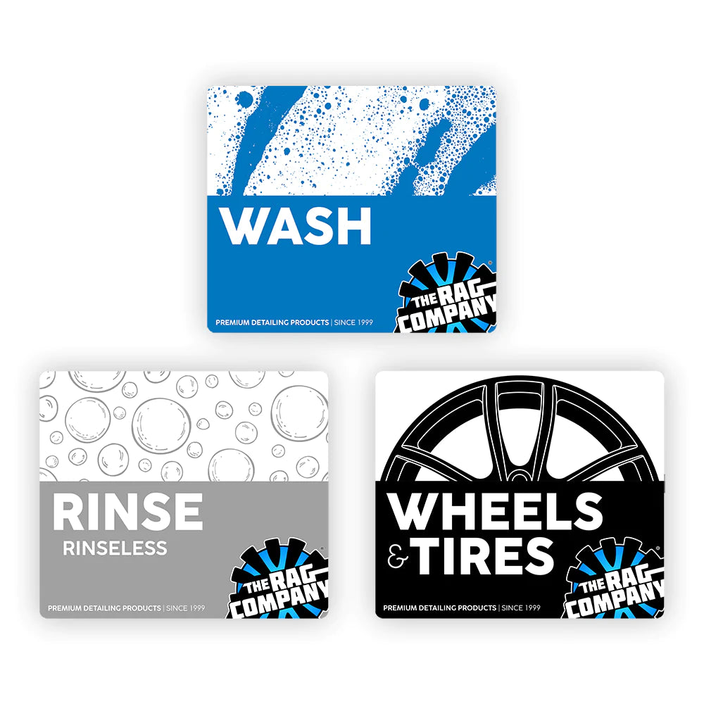 The Rag Company Bucket Labels, 3 Pack - Auto Obsessed