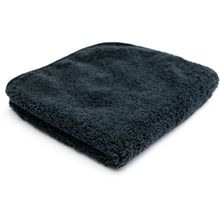Load image into Gallery viewer, The Rag Company Spectrum 420 Dual-Pile Black Microfiber Towel 16&quot; x 16&quot; - Auto Obsessed