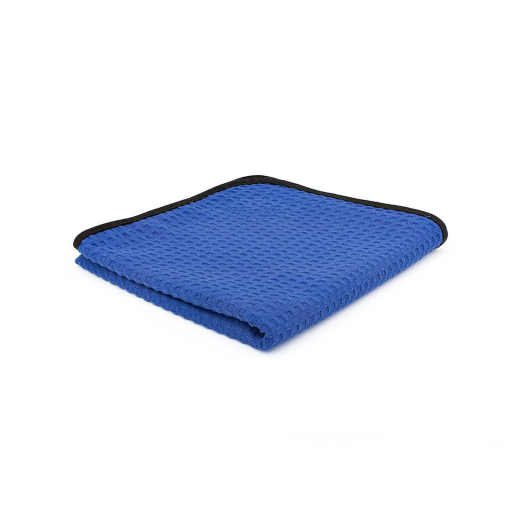 The Rag Company Dry Me A River JR Navy Blue Waffle Weave Microfiber Drying Towel - Auto Obsessed