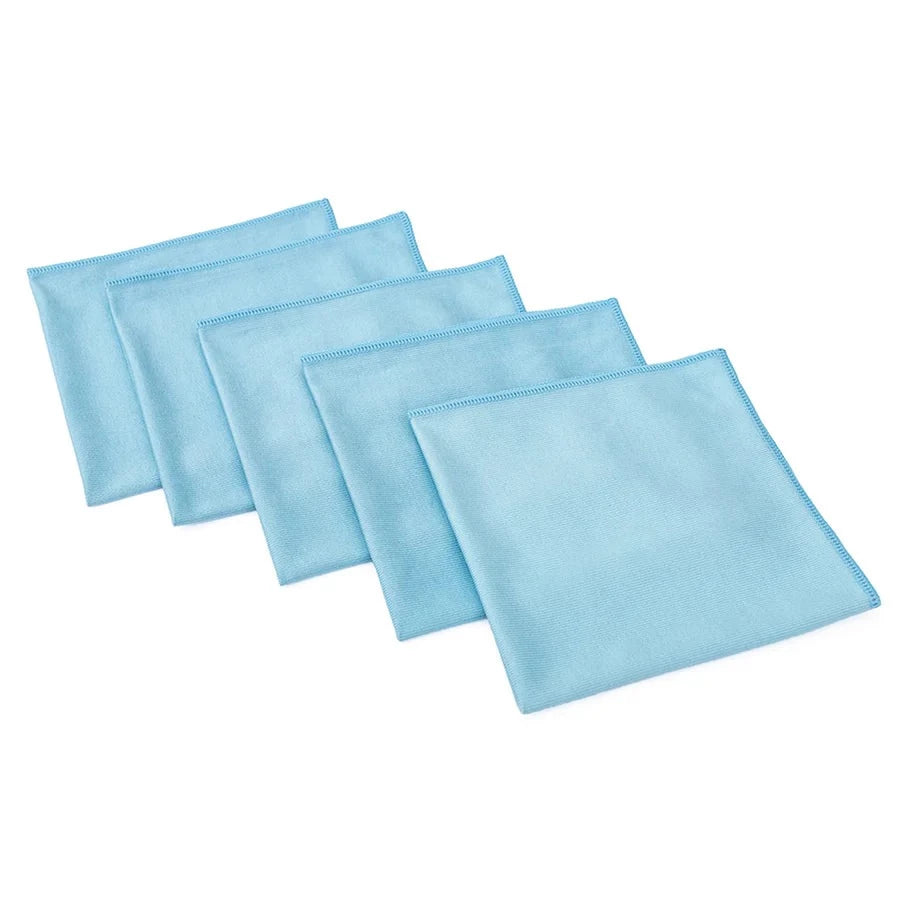 The Rag Company Premium Glass and Window Towel Blue 5 Pack - Auto Obsessed
